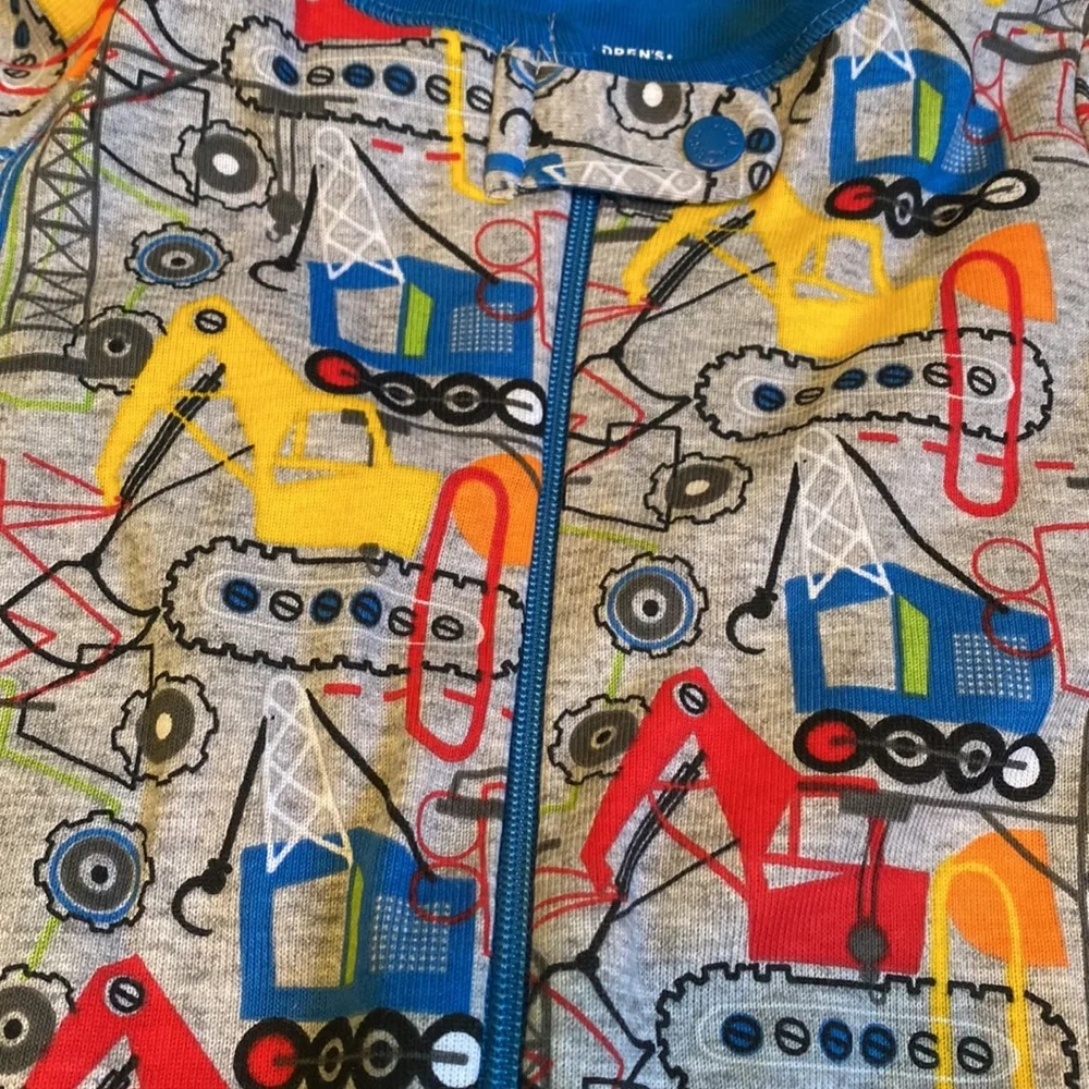 Baby short sleeve truck pajamas